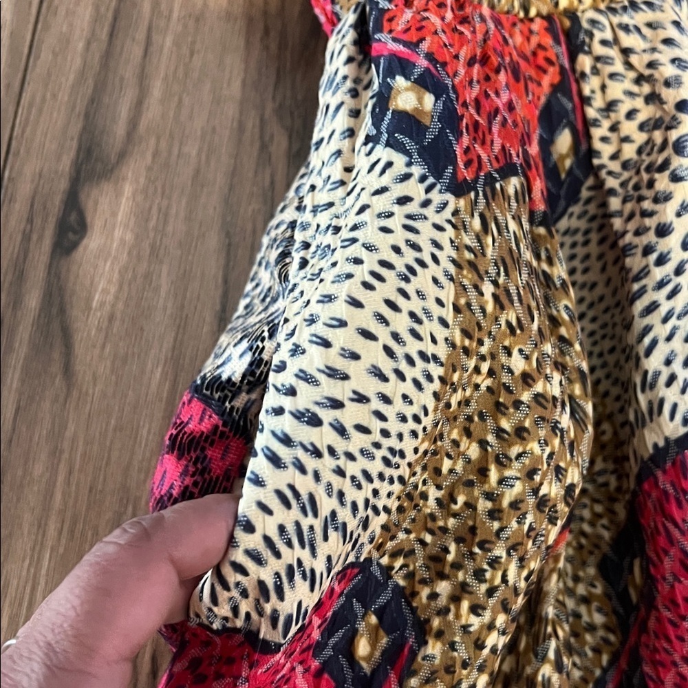 Anthropologie Doreen Mashika Legend & Song Dutch Wax Pili Dress Sz 2 Multicolor - Picture 12 of 13